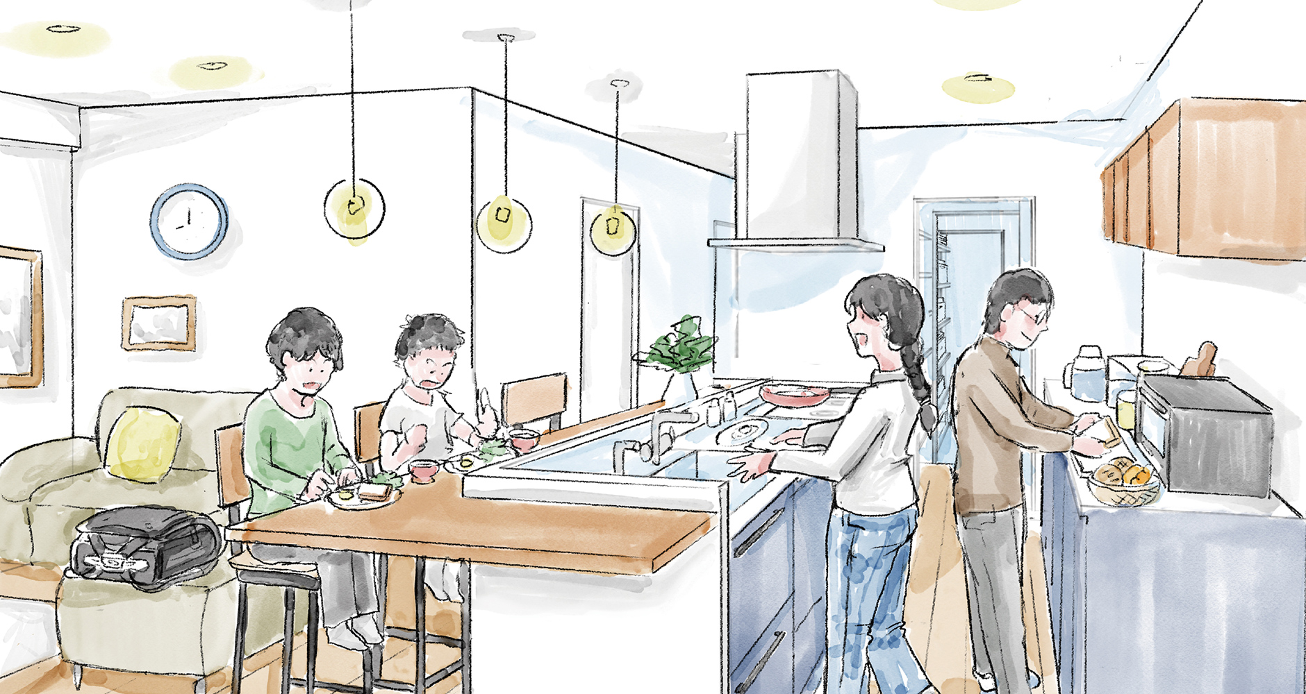 毎日、料理をしながら会話が弾む
