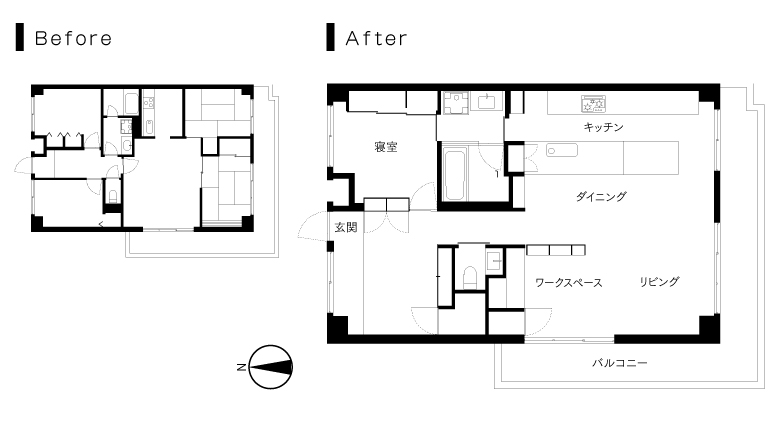 上記の間取り図