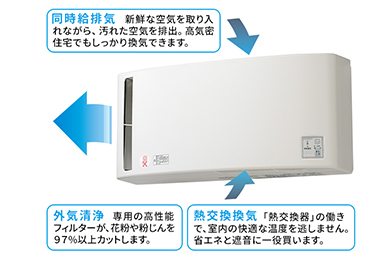 24時間換気システム　エアスマート居室換気タイプ DKファン