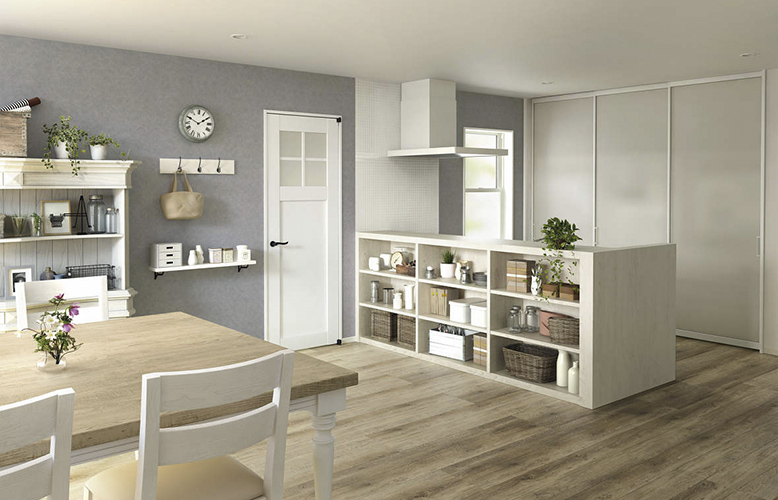 納戸の壁を引き戸に変更し、部屋を広げる手も。採光面材や格子デザインのスタイリッシュな間仕切「アルミインテリア建材　スクリーンパーティション」（YKK AP）